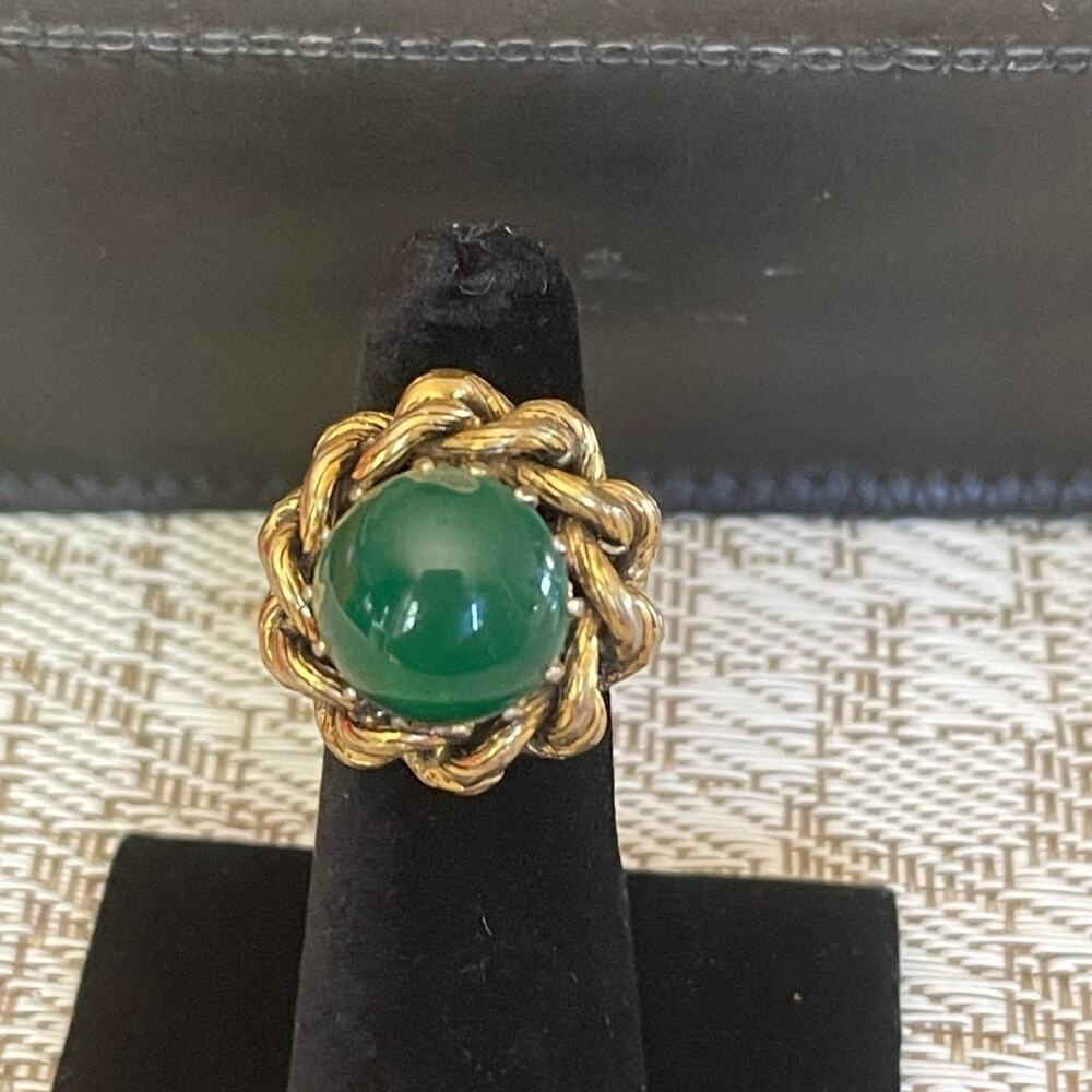 vintage costume jewelry ring adj size